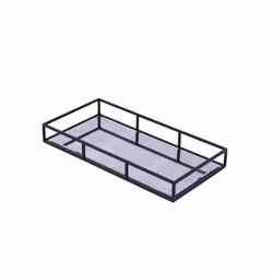 Vintage svart bricka liten