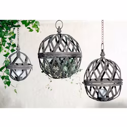Ljusklot Kedja Hängande Metall 3 set
