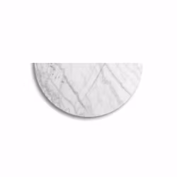Carrara marmor toppskiva, half moon