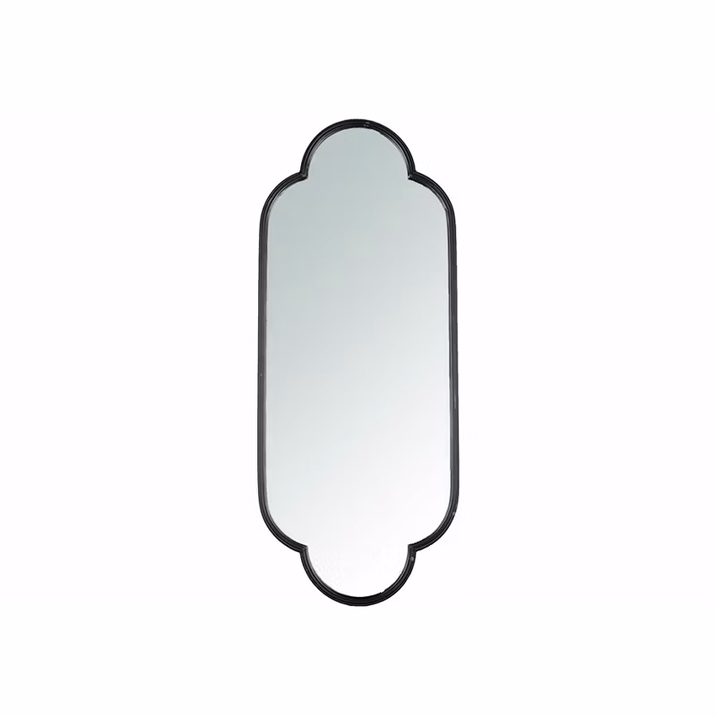 Spegel avlång svart 45x3x111cm