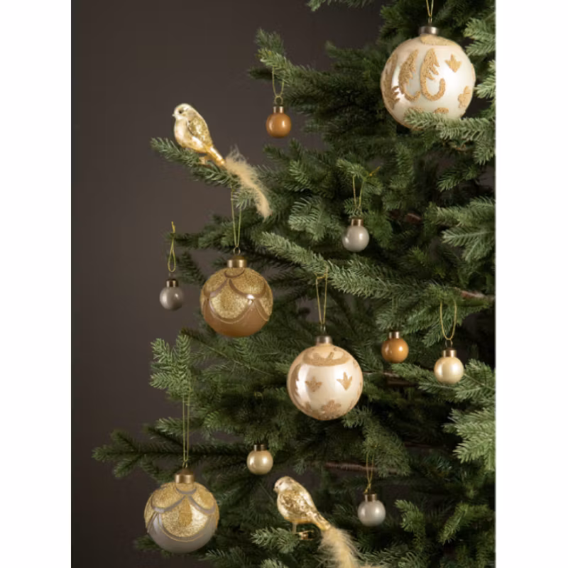 Glaskula Lola Champagne Ø10cm 2-pack