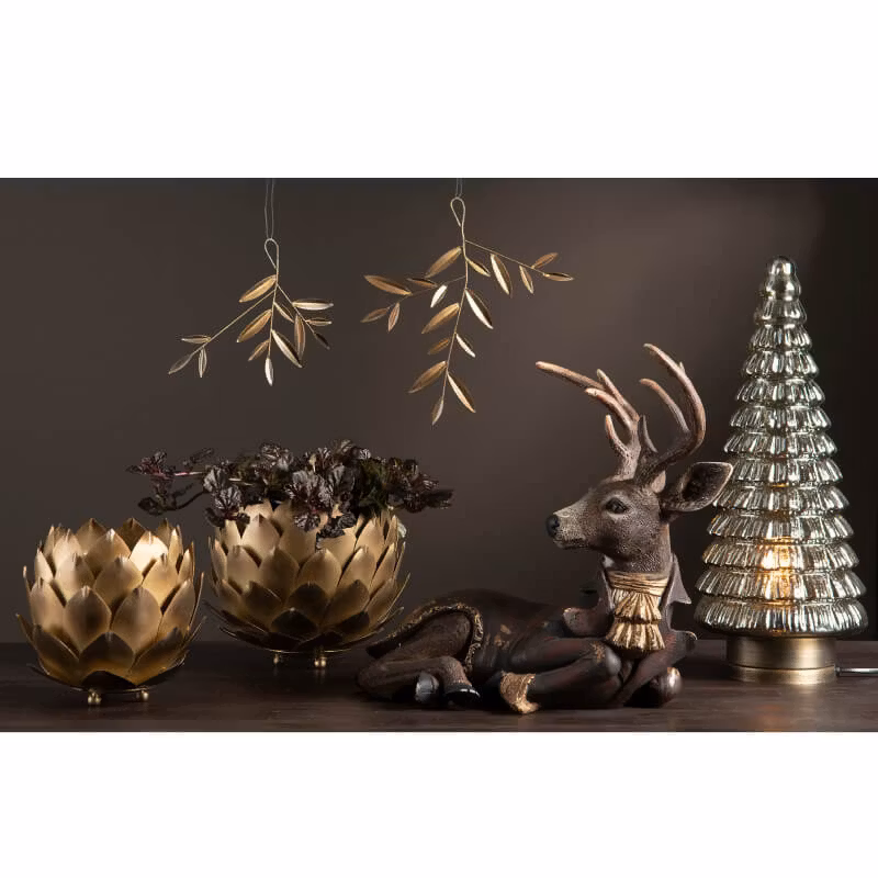 Kruka Kotte Antik Mässing 16x16,5cm