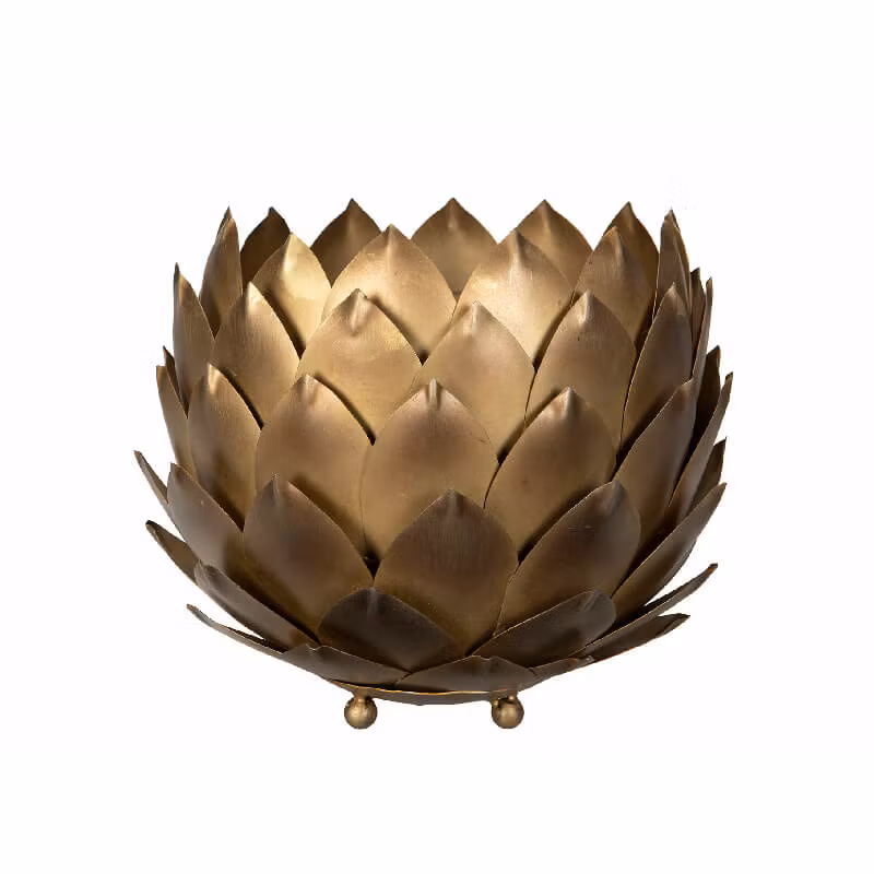 Kruka Kotte Antik Mässing 22x18,5cm