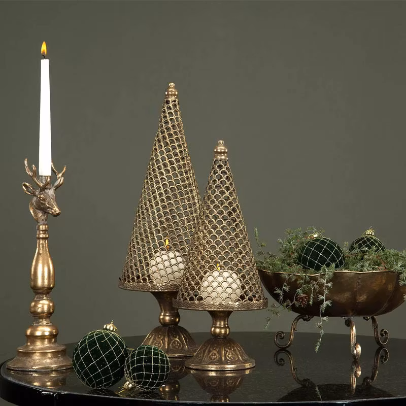 Julgranskula glaskula Velvet M.Grön 10 cm