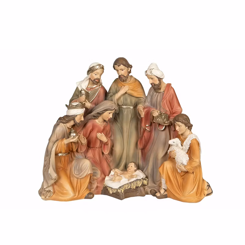 Julkrubba färg poly 23x12x19,5 cm