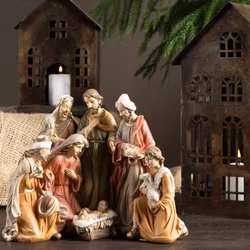 Julkrubba färg poly 23x12x19,5 cm