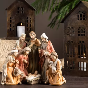 Julkrubba färg poly 23x12x19,5 cm