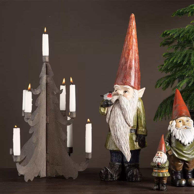 Ljusstake Gran metall 34x47cm