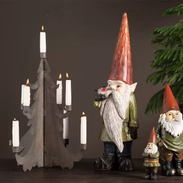 Ljusstake Gran metall 34x47cm