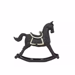 Gunghäst Troja skrin svart 36x10x30 cm