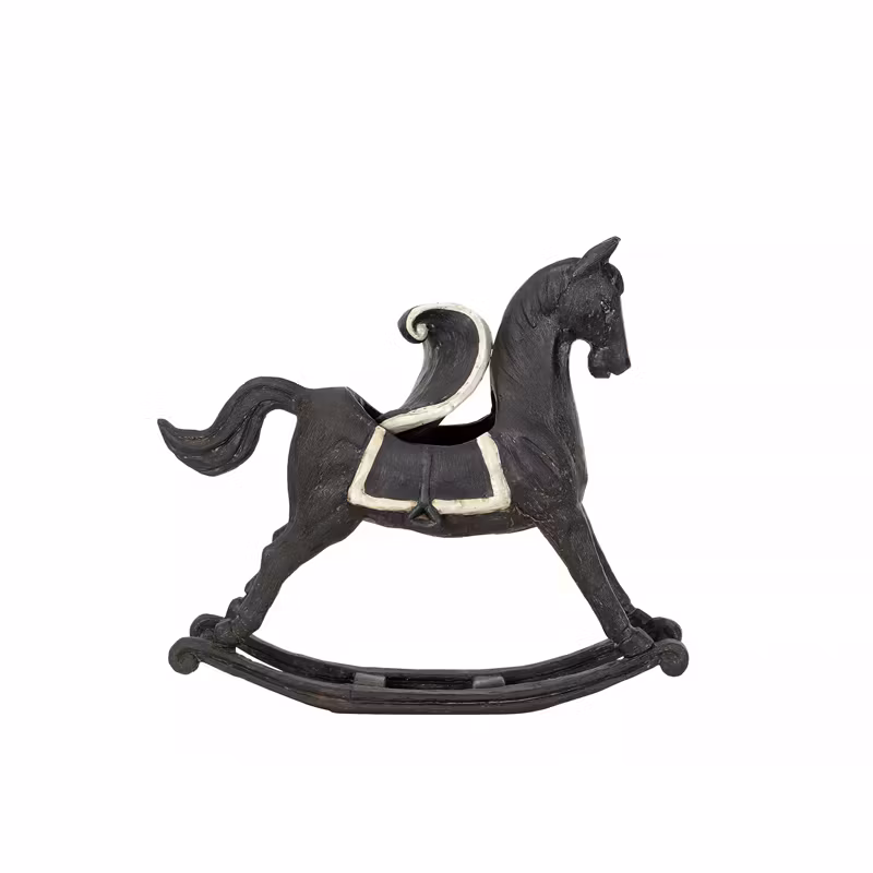 Gunghäst Troja skrin svart 36x10x30 cm