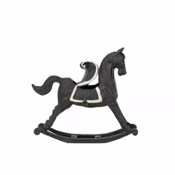 Gunghäst Troja skrin svart 36x10x30 cm