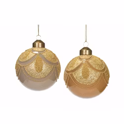 Julgranskulor Holly Mix Ø8cm 4 pack