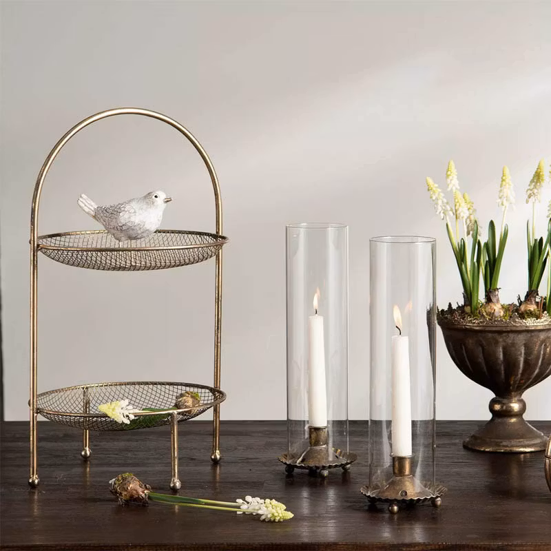 Våningsfat Nät G.Brun Ø27x46 cm