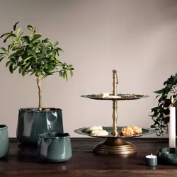 Våningsfat Qute Emalj Callow Ø33x33 cm