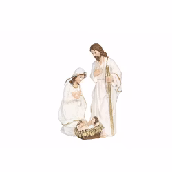 Jesus Familj vit poly 10x8x14,5 cm