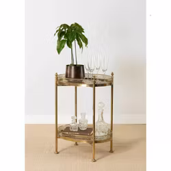 Spegelbord Drink Mässing