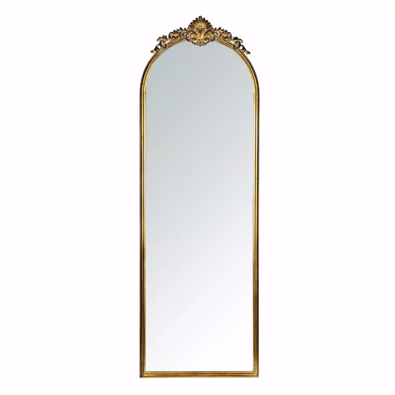 Spegel Avlång Ornament Guld
