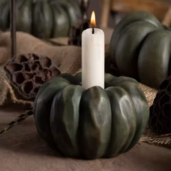 Ljuslykta Pumpa Grön Poly