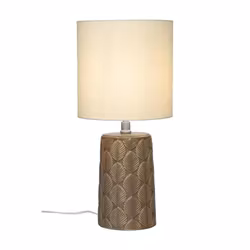 Bordslampa Bodil brun/beige