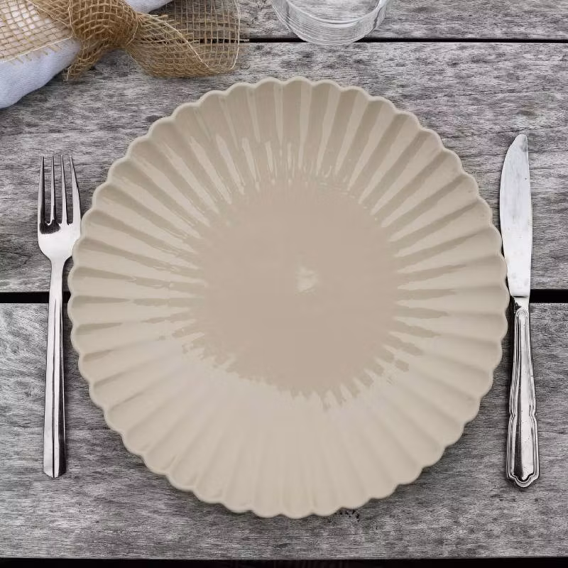 Tallrik Flora Beige 25 cm