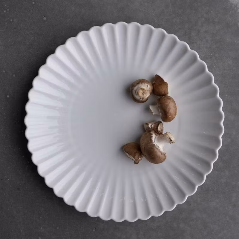 Tallrik Flora Vit 25 cm