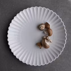 Tallrik Flora Vit 25 cm