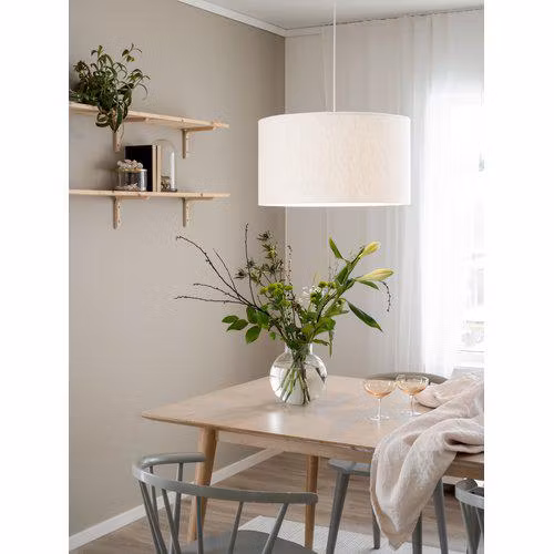 Sara Taklampa Linne Offwhite