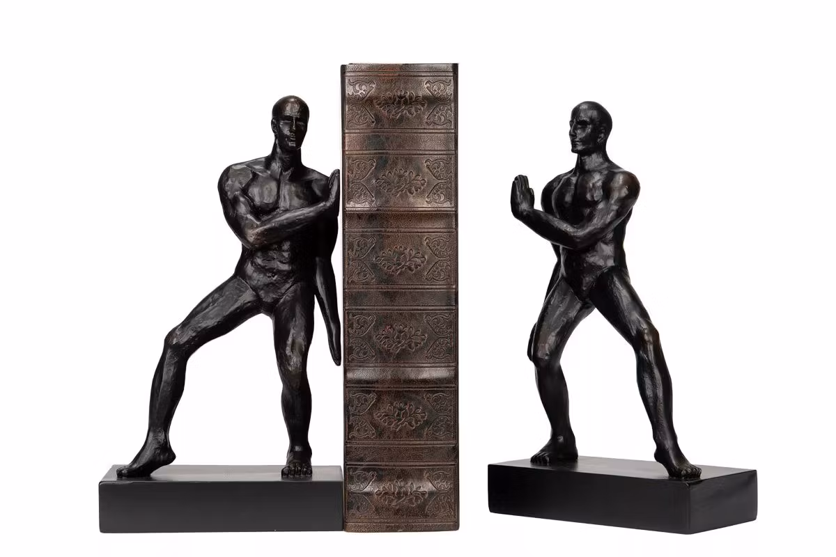 Bokstöd Män Svart Poly