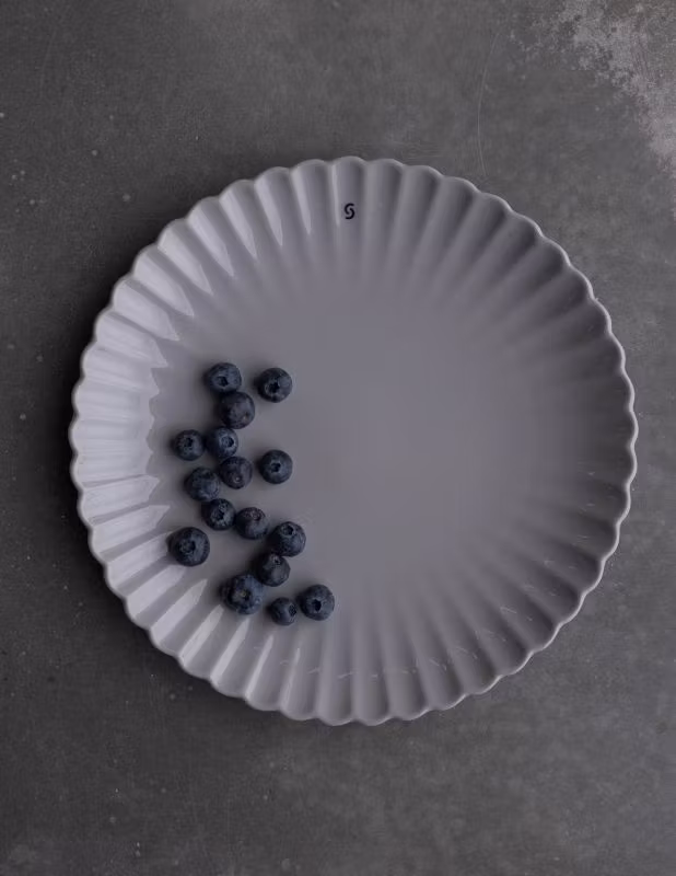 Tallrik Flora grå 25 cm