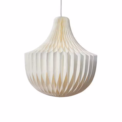 Vicky takskärm Vit papper 40cm