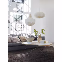 Vicky takskärm Vit papper 40cm