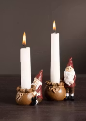 Ljushållare Tomte Värmeljus Mix