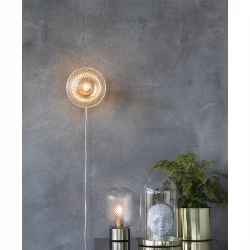 Juliette bordslampa Klar/mässing 21cm