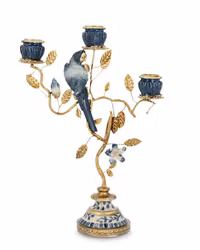 Ljusstake Fågelblad Blå