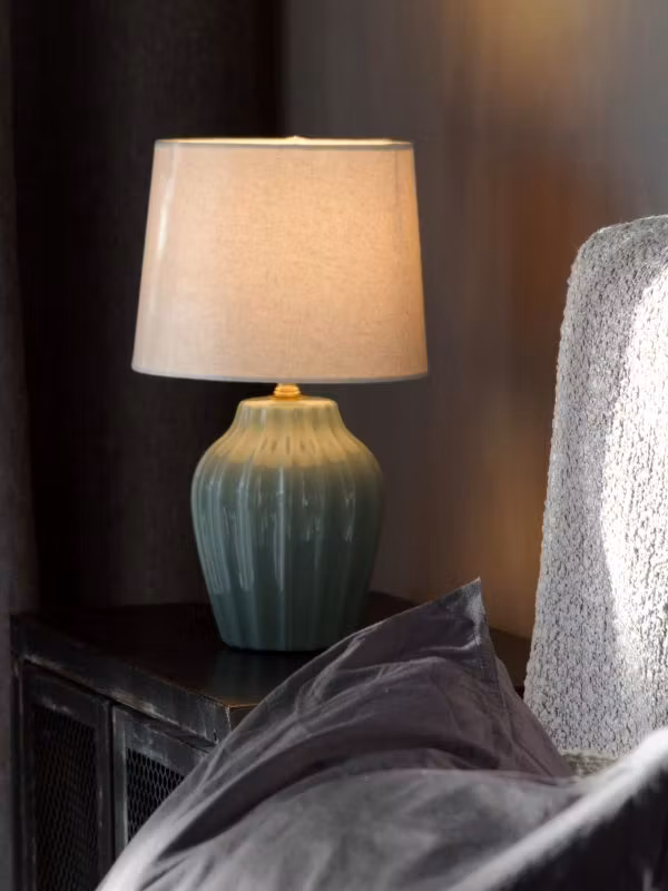 Bordslampa LYON 31 cm Turquoise