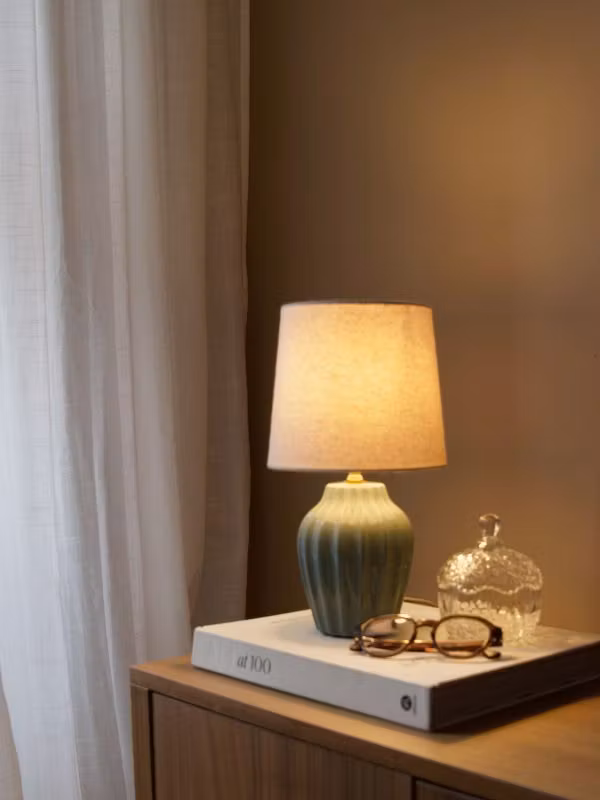 Bordslampa LYON 31 cm Turquoise