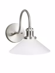 August VägglampaIP23 – Opal Krom 25cm – White