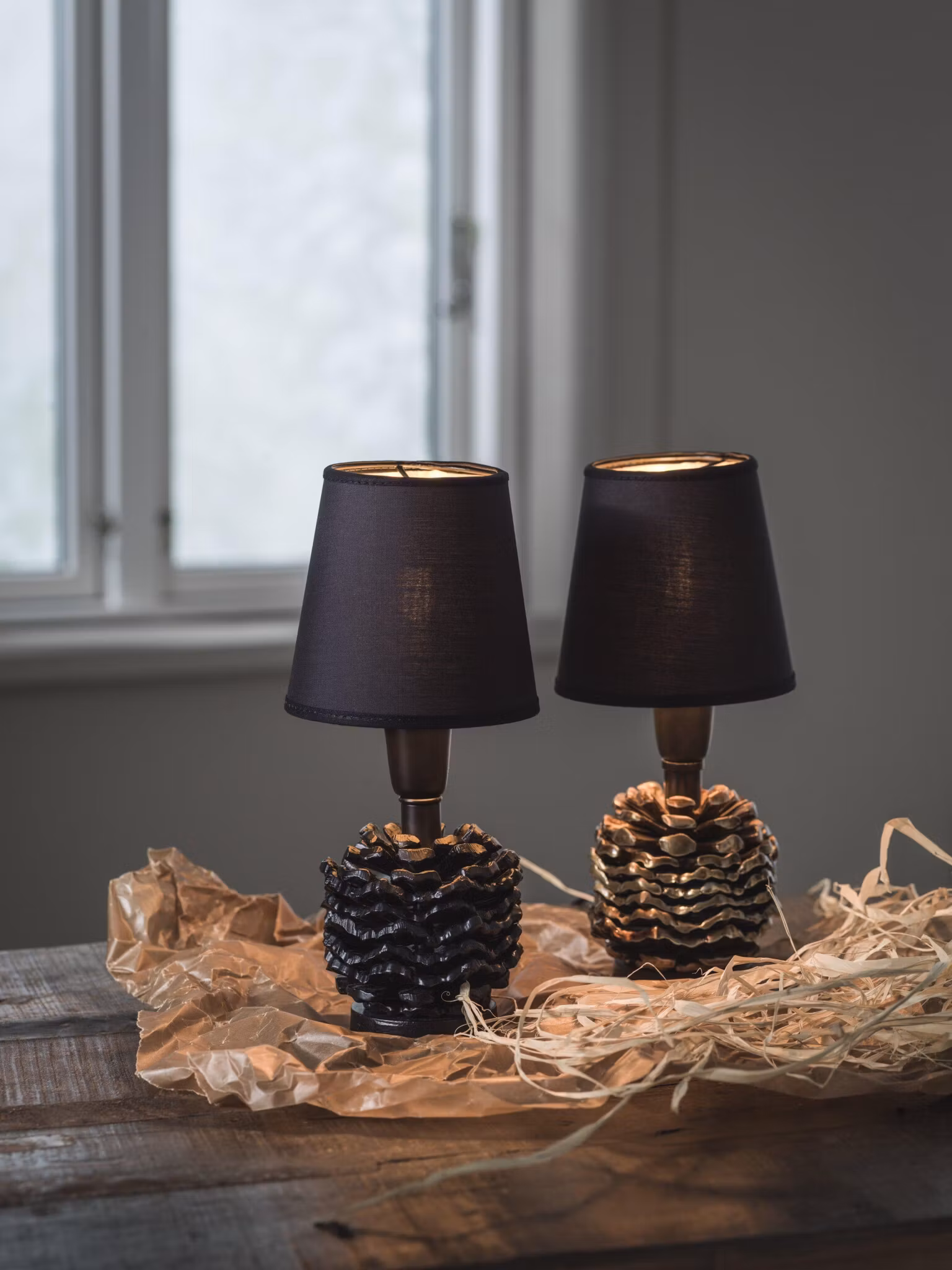 Kotten Lampfot – Svart 19cm – Black