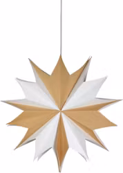 Bellatrix Julstjärna – Vit/Natur 60cm – White