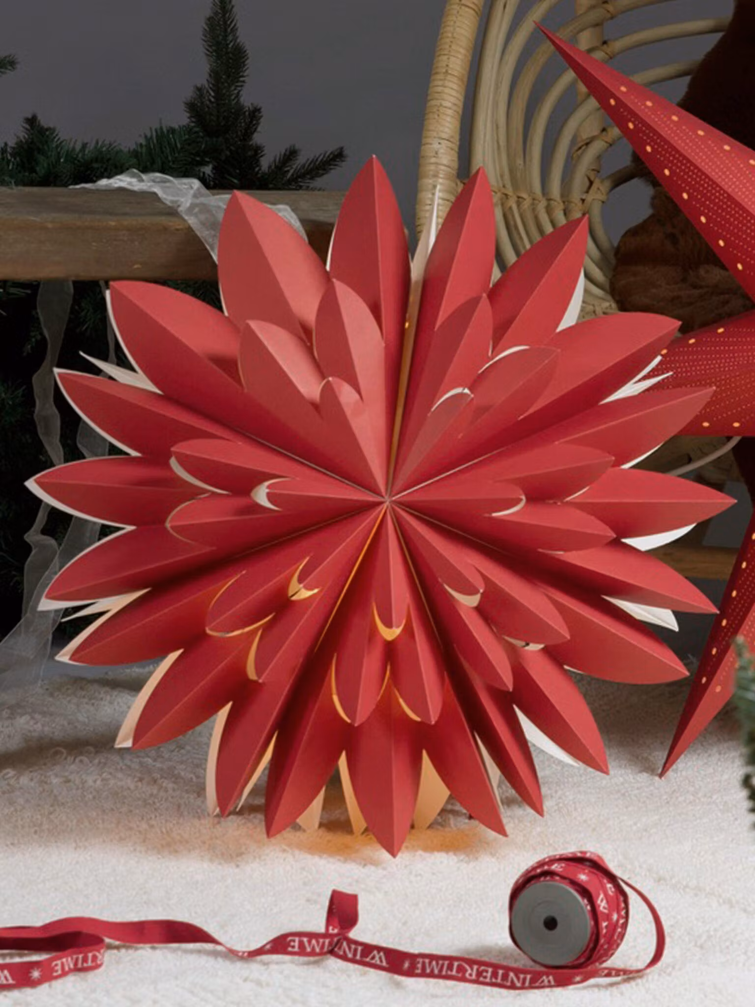 Hyacint star – Röd 50cm – Red