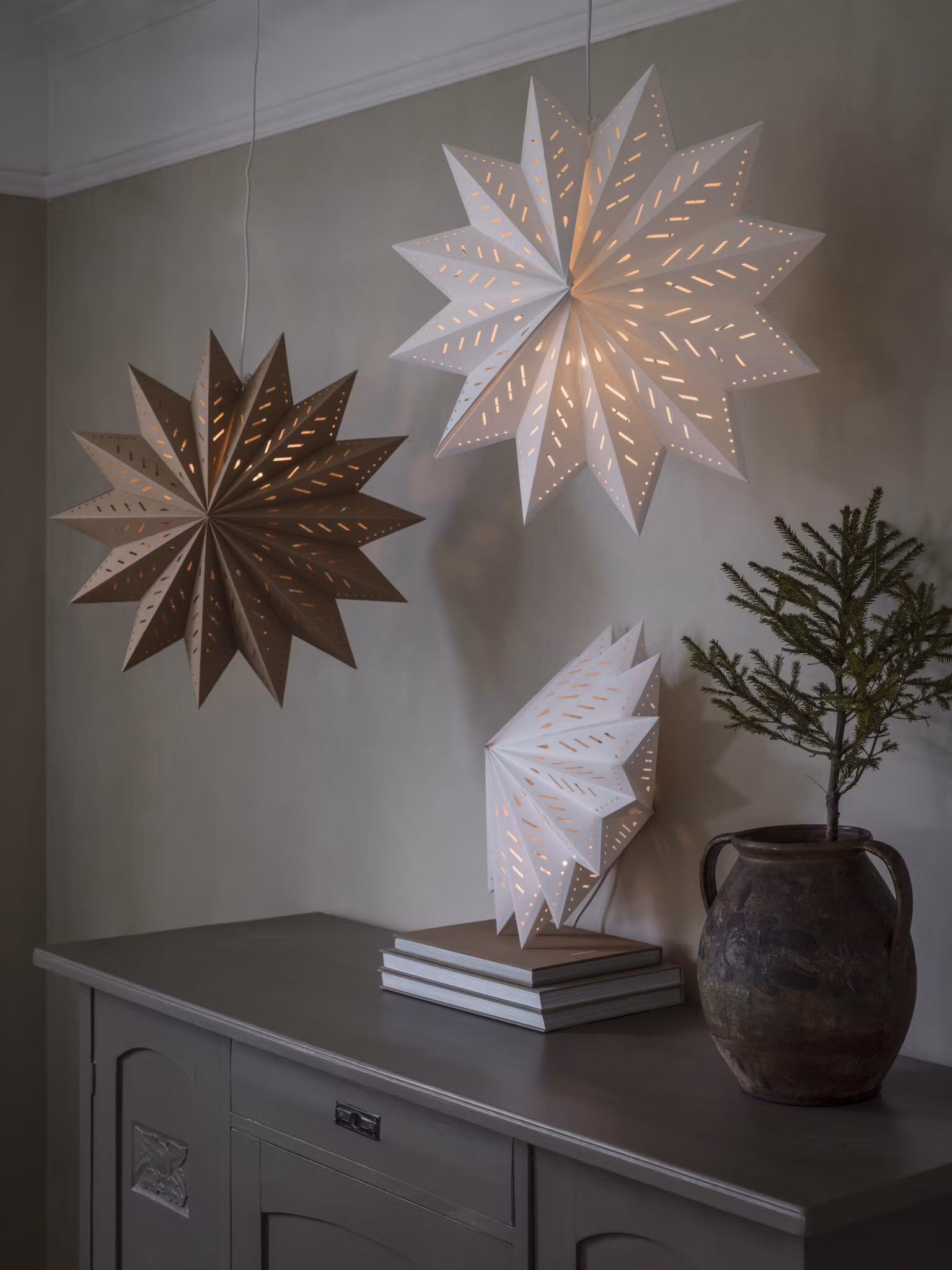 Alfa Julstjärna – Vit 50cm – White