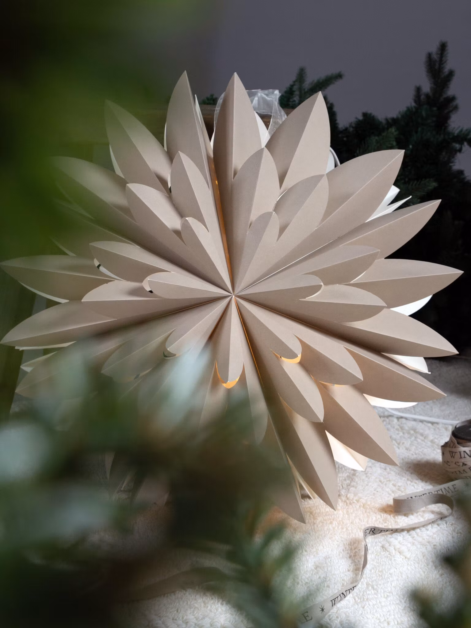 Hyacint star – Beige 50cm – Beige