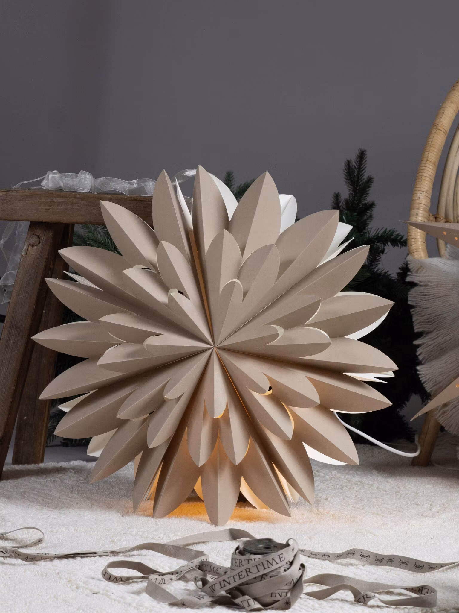 Hyacint star – Beige 50cm – Beige