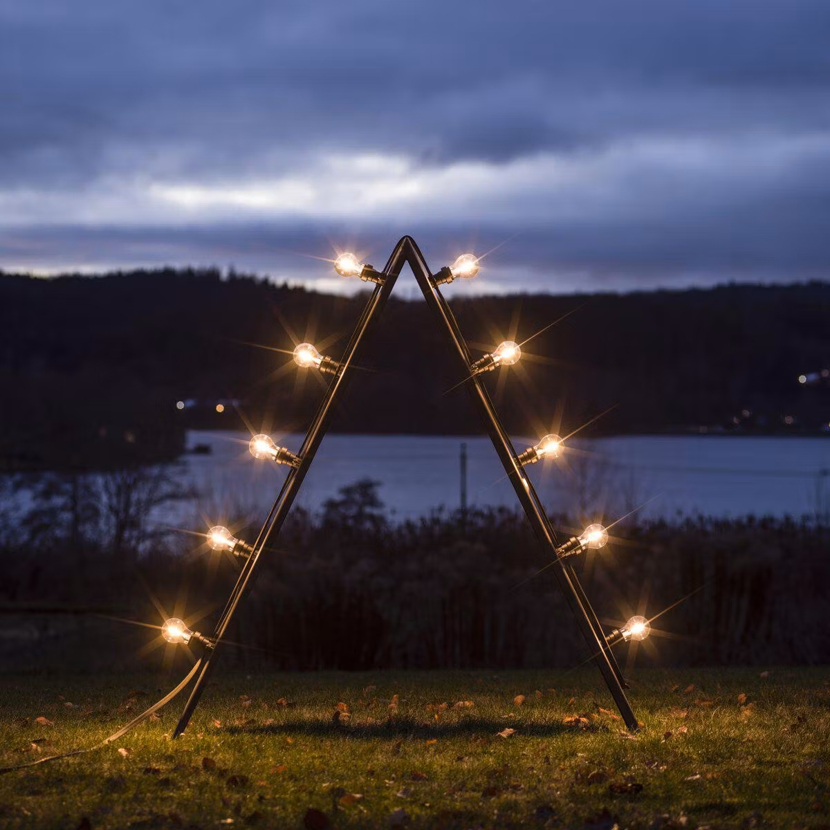 Bright Ljusstake – Outdoor Corten 120cm – Transparent