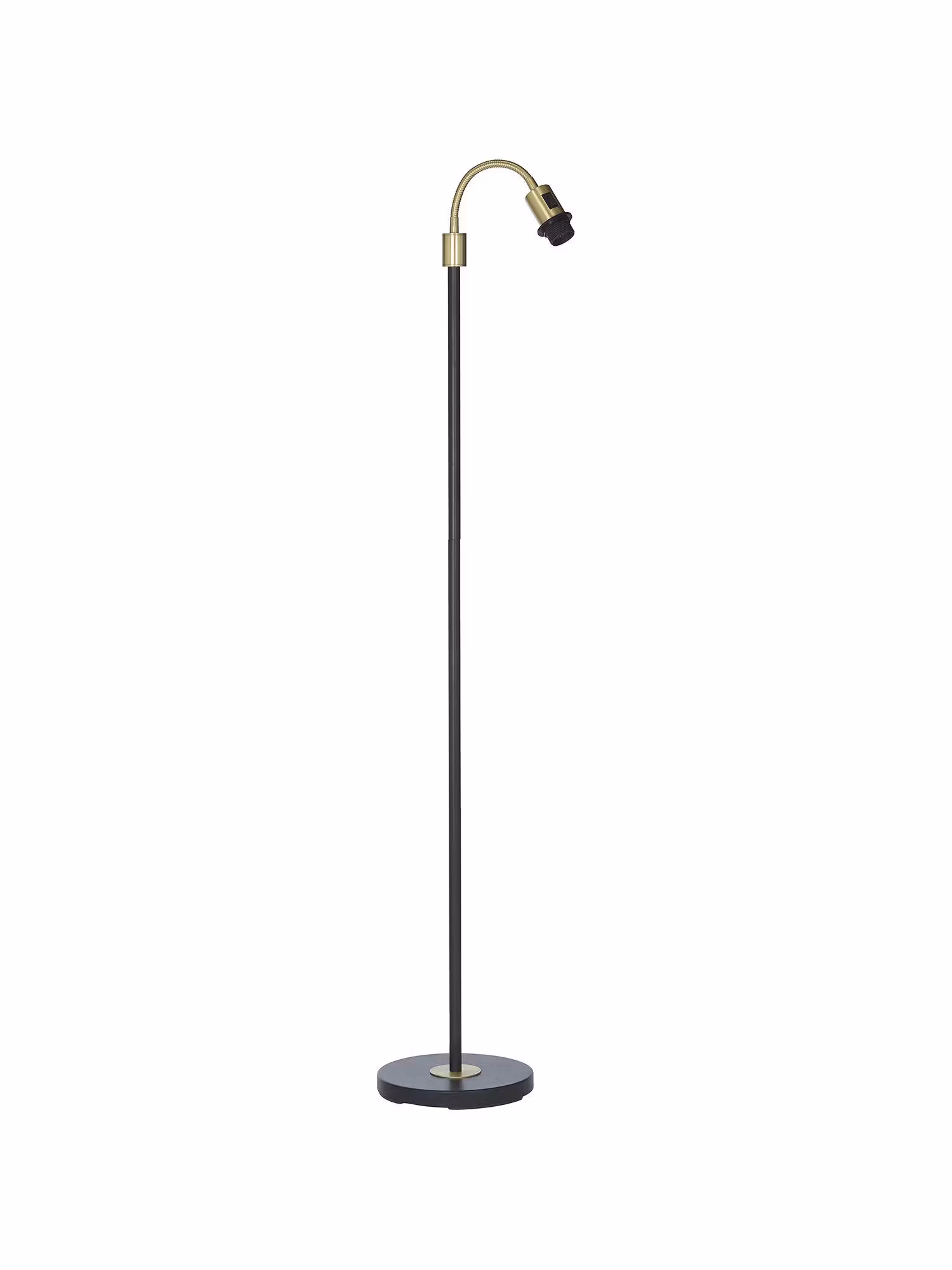 Amy Golvfot Flex1 – Svart/Mässing 150cm – Black