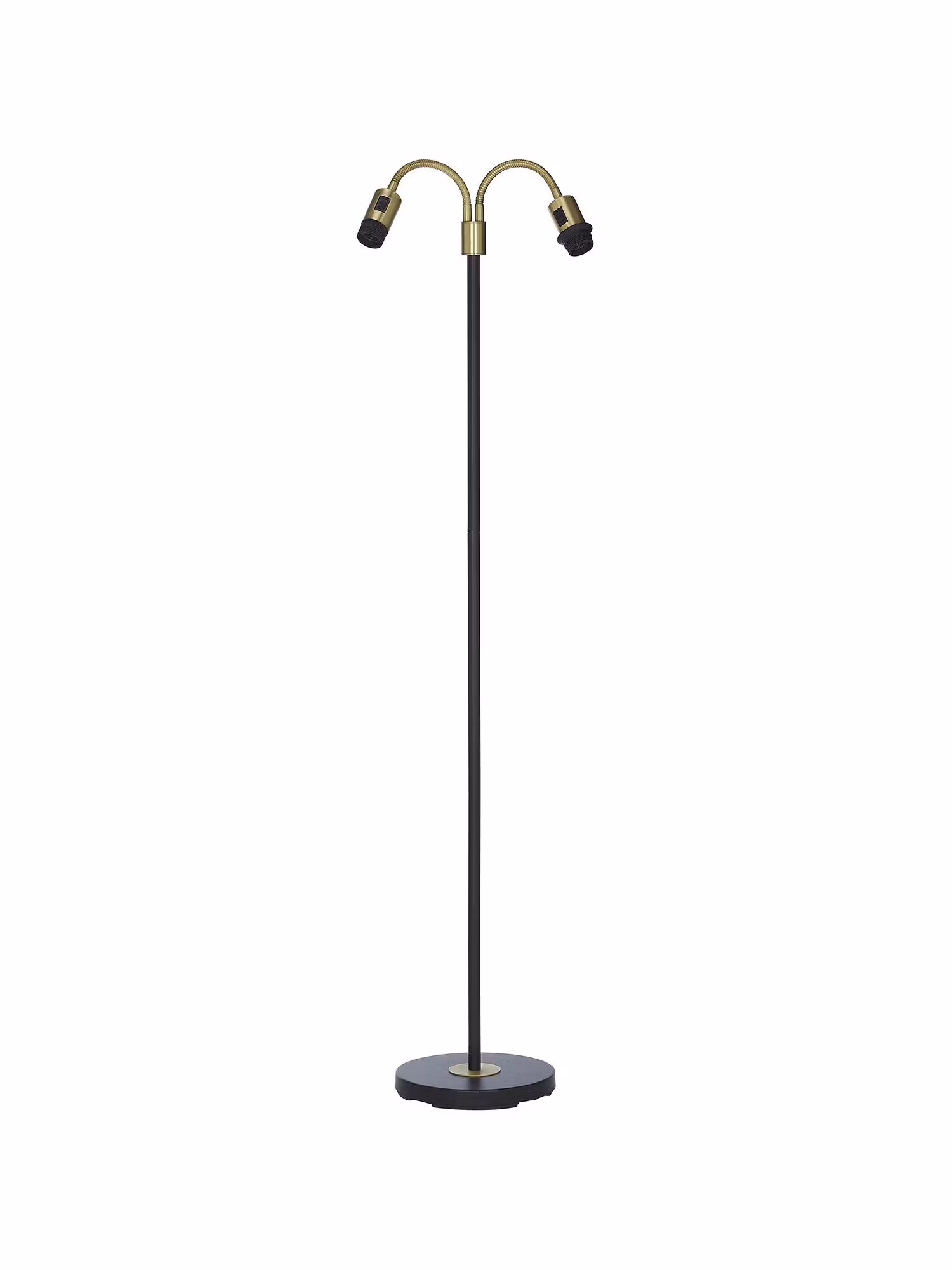 Amy Golvfot Flex2 – Svart/Mässing 150cm – Black