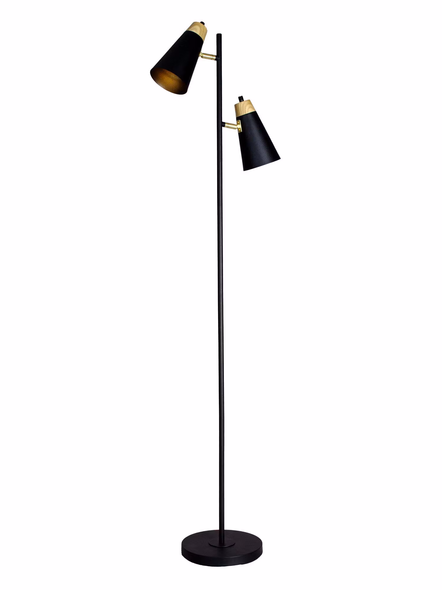 Wien Golvlampa – Svart 2-arm 157cm – Black