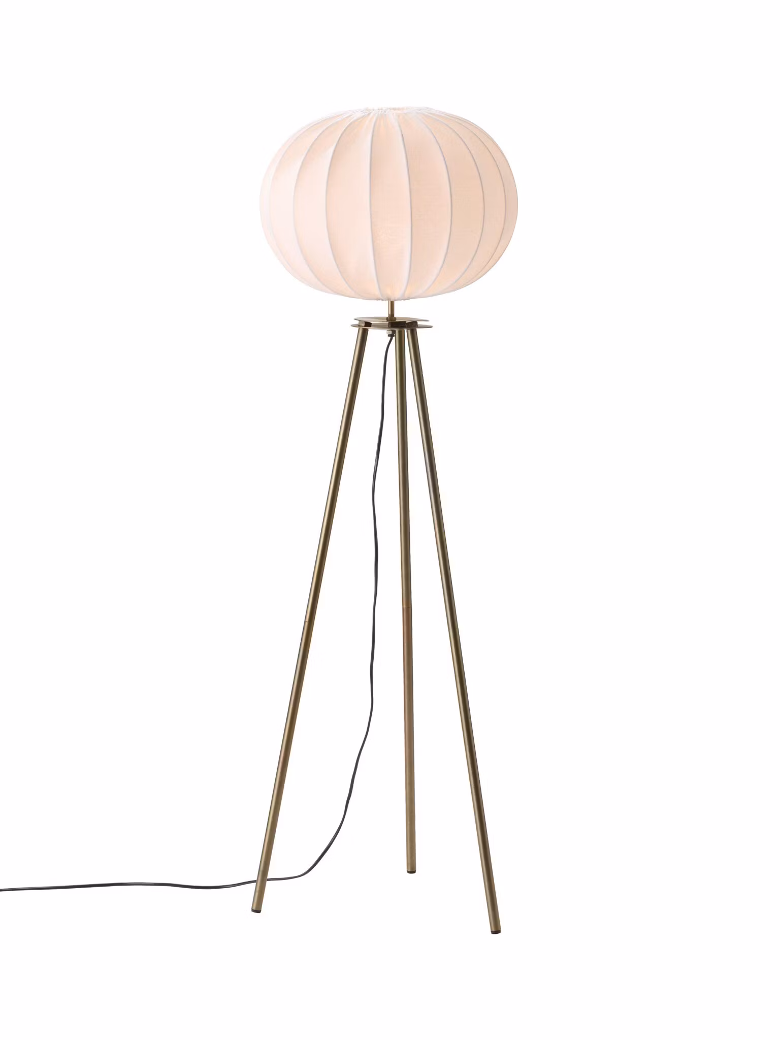 Base golv tripod – Antikmässing 125cm – Gold