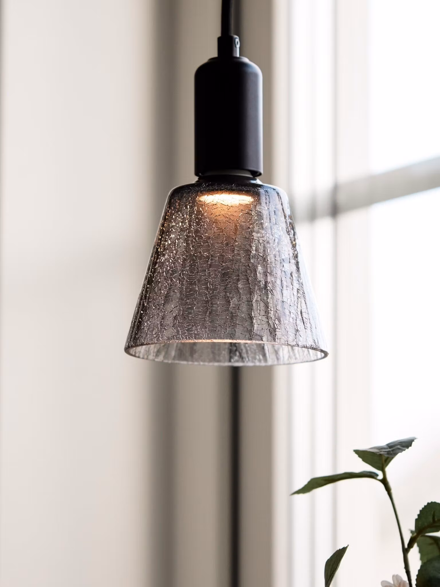 Tilda fönsterlampa Svart 13cm